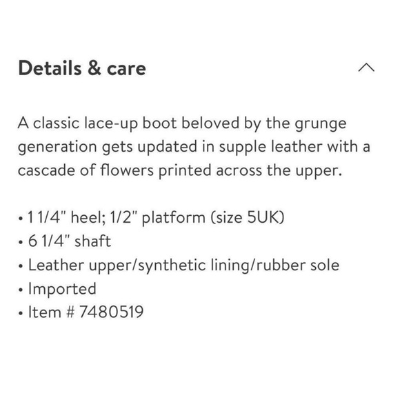 ⚜️ Dr. Martens floral combat boots SZ 9 - Picture 11 of 12